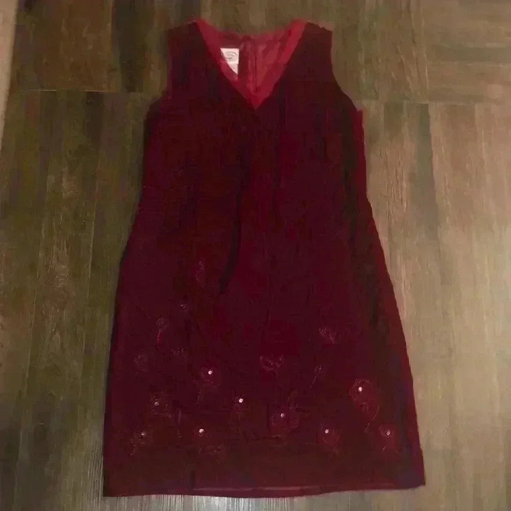 Velvet Sleveless Dress, 14